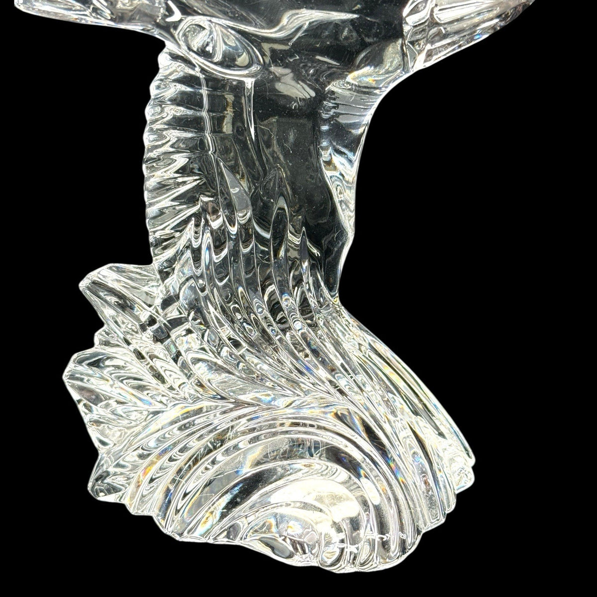 Vintage Lenox Fine Crystal Soaring Eagle Figurine, Made In Germany, Large
