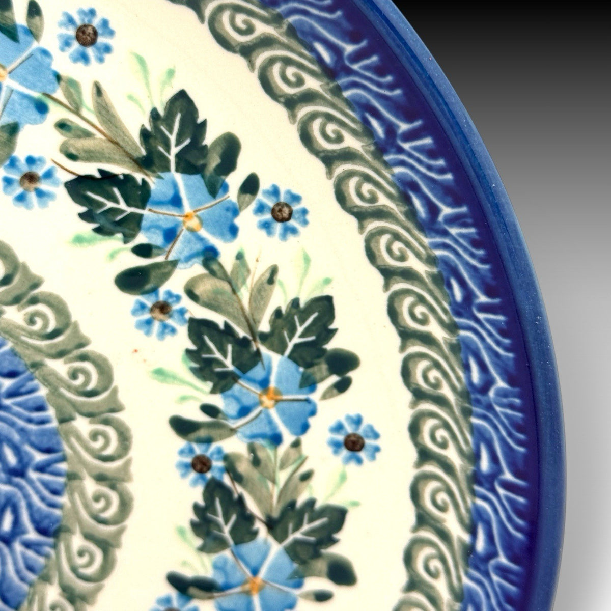 Ceramika Artystyczna UNIKAT Polish Pottery 10.5" Dinner Plate Krystyna Deptuła