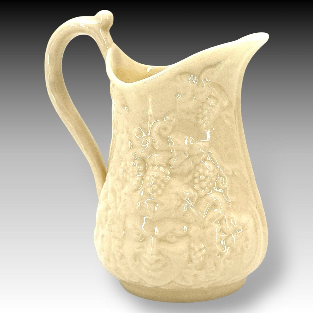 Belleek Bacchus Mask Creamer 5th Green Mark Ireland Vintage Porcelain 1965-1980