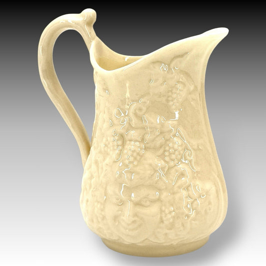 Belleek Bacchus Mask Creamer 5th Green Mark Ireland Vintage Porcelain 1965-1980