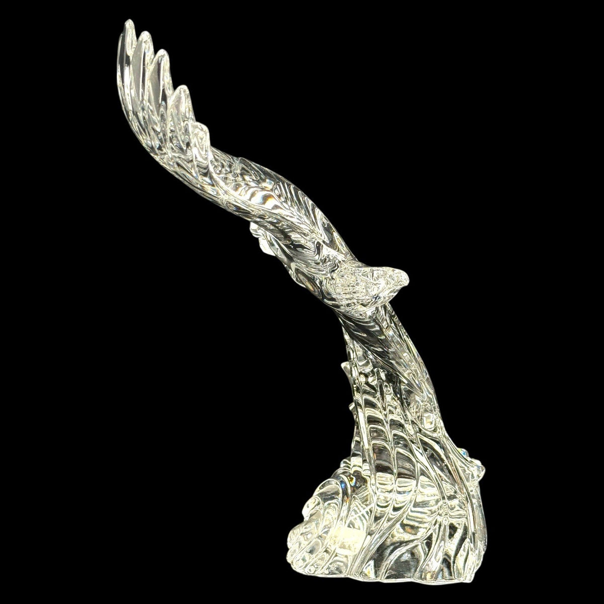 Vintage Lenox Fine Crystal Soaring Eagle Figurine, Made In Germany, Large