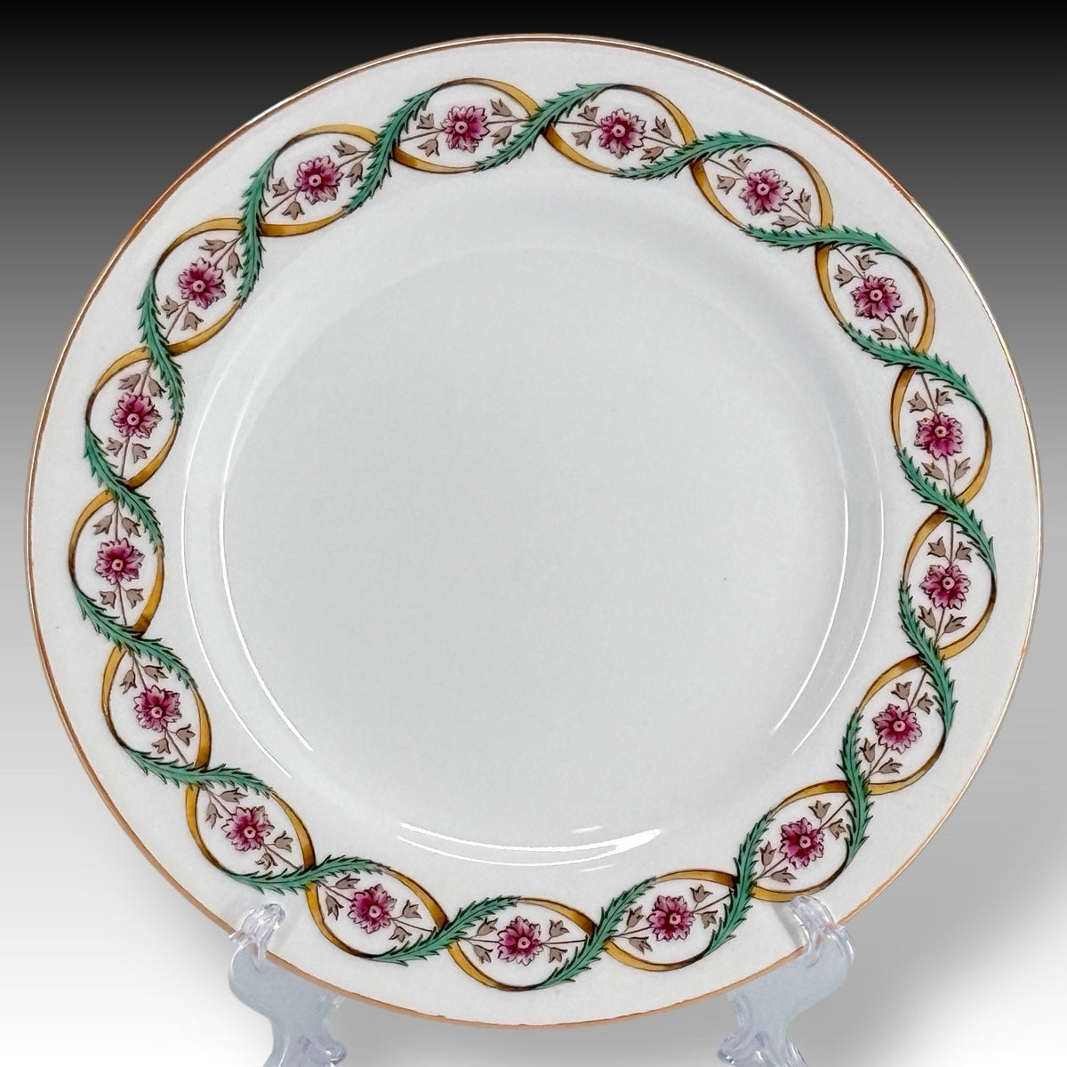 Spode Copelands China England Swirl Floral Dinner Plates Bone China 9 Inches Set