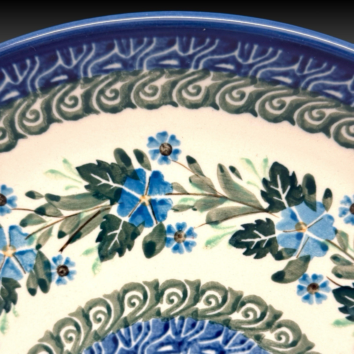 Ceramika Artystyczna UNIKAT Polish Pottery 10.5" Dinner Plate Krystyna Deptuła