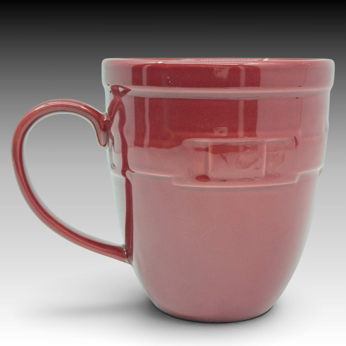 Longaberger Woven Traditions Paprika Jumbo 20 Oz Mug Pottery Coffee Cup USA