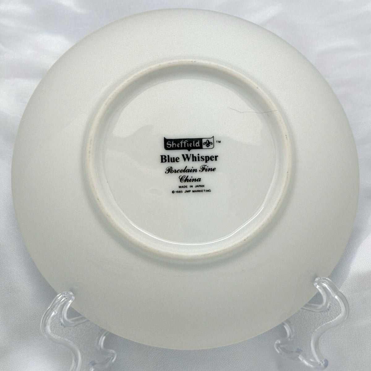 Set of 4 DESSERT BOWLS Sheffield 1985 BLUE WHISPER Porcelain Fine China 5 5/8”