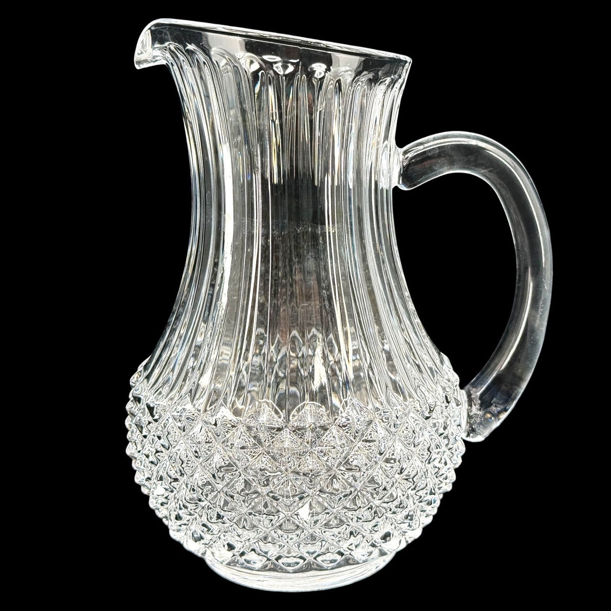 JG Durand Cristal D'Arques Longchamp 24% Lead Crystal Water Pitcher 40 Oz France