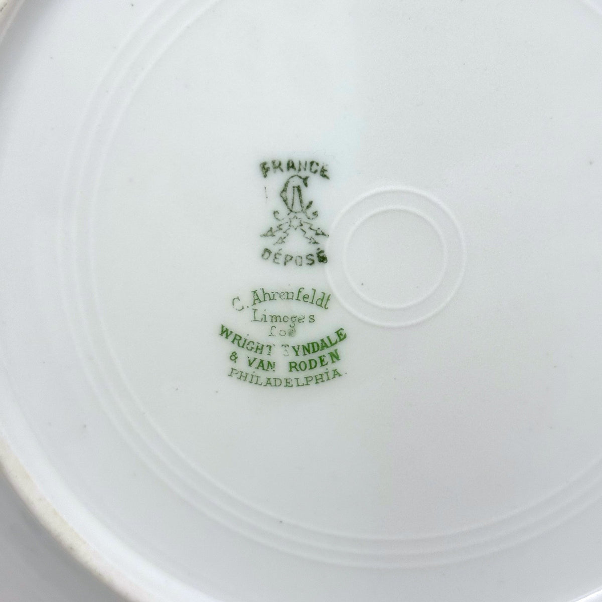 Trio of 8.5" Charles Ahrenfeldt Limoges Plates - Antique French Porcelain