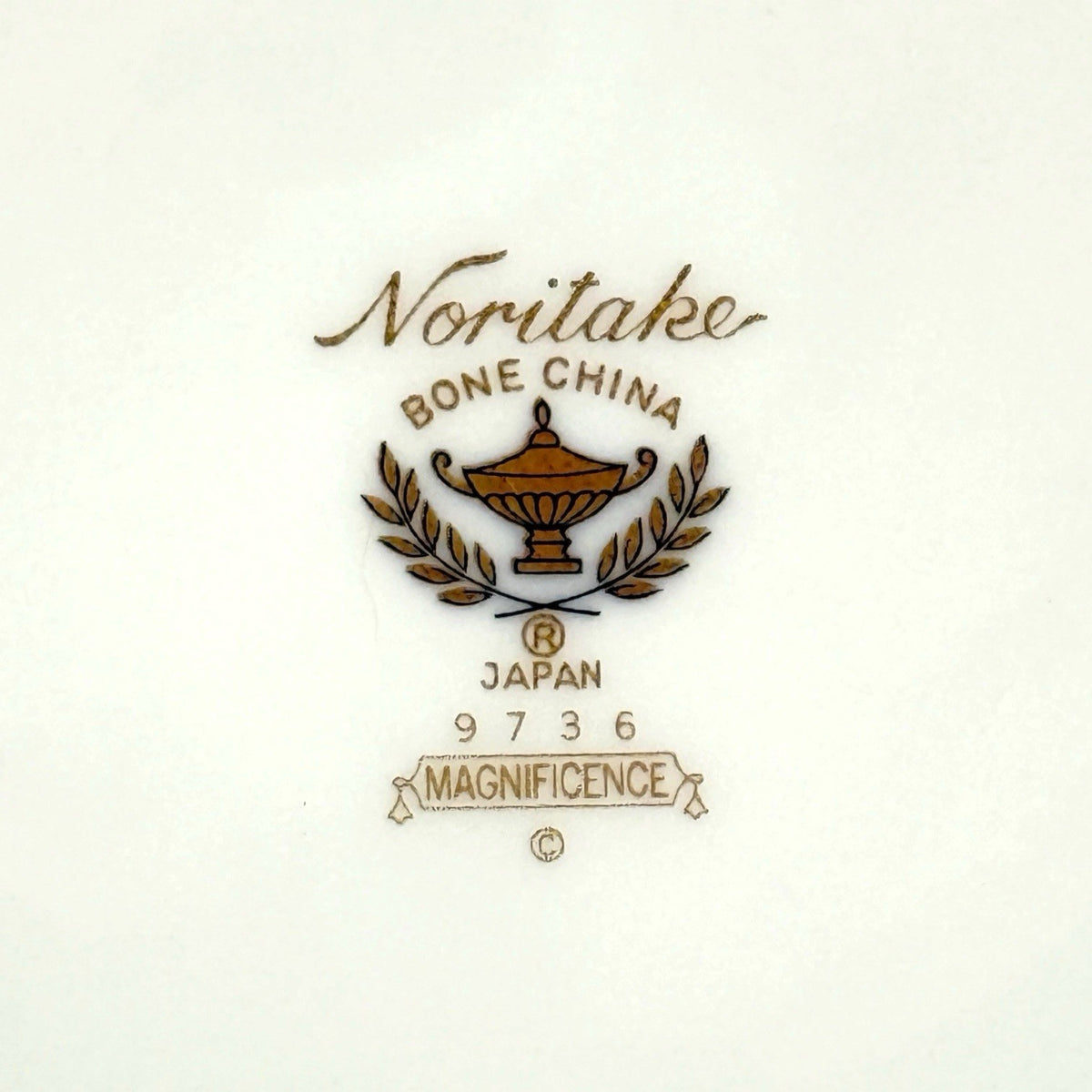 Noritake Magnificence 9736 Bone China Salad Plates Set 5 Gold Trim Japan 8.25"