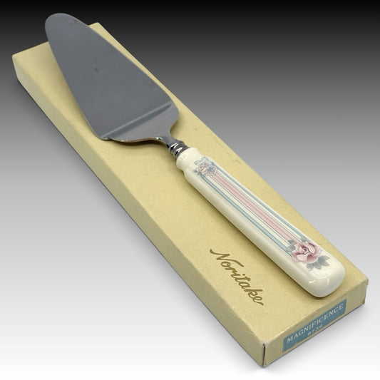 Noritake Magnificence 9736 Cake Server Stainless Steel Blade Original Box 10.25"