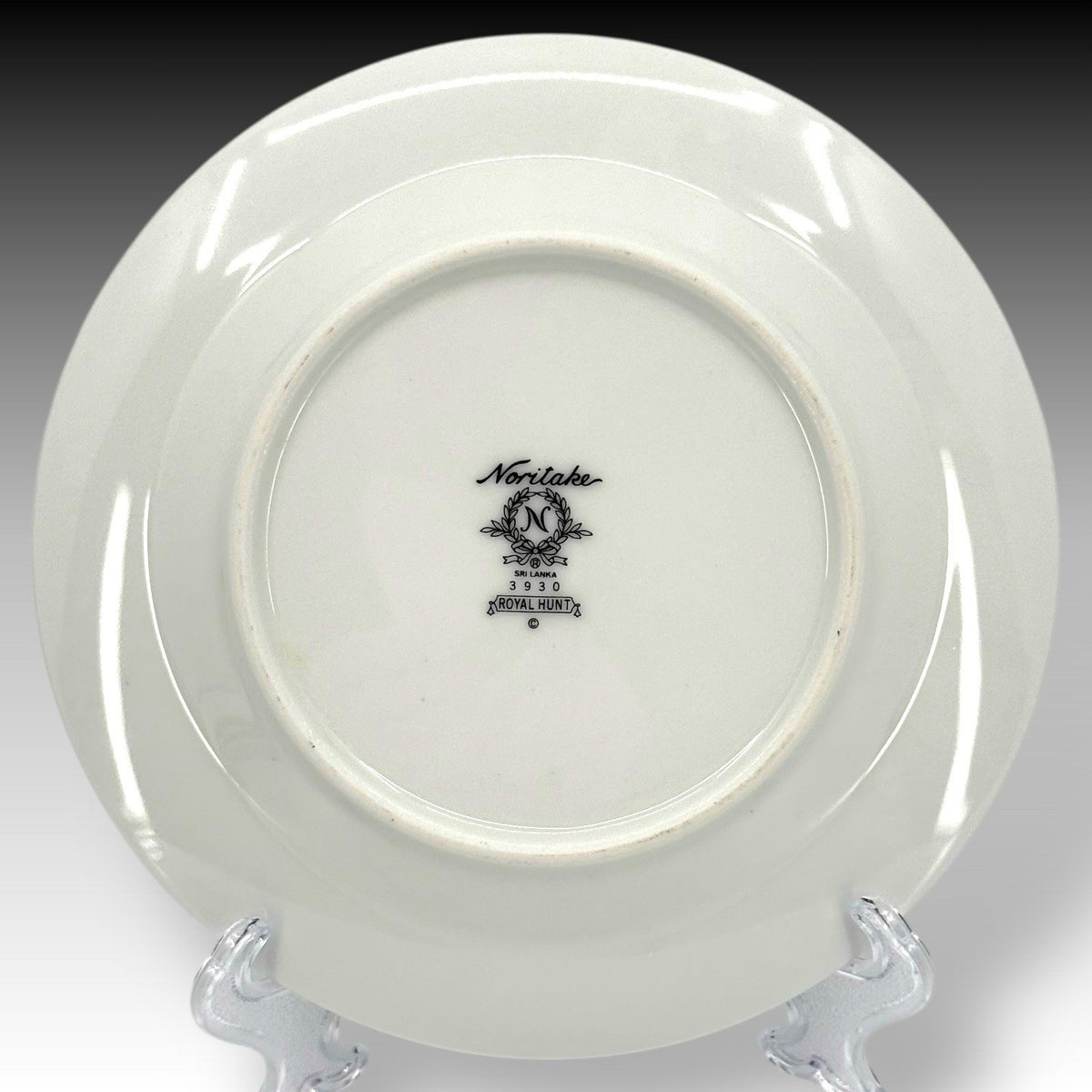 Noritake Royal Hunt 3930 Bread Plates Set of 4 Rabbit Pheasant Gold Trim