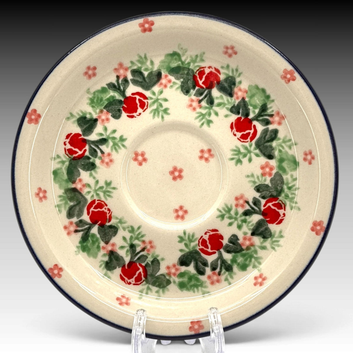 Red Hot Poppy Christmas tree luminary view 3