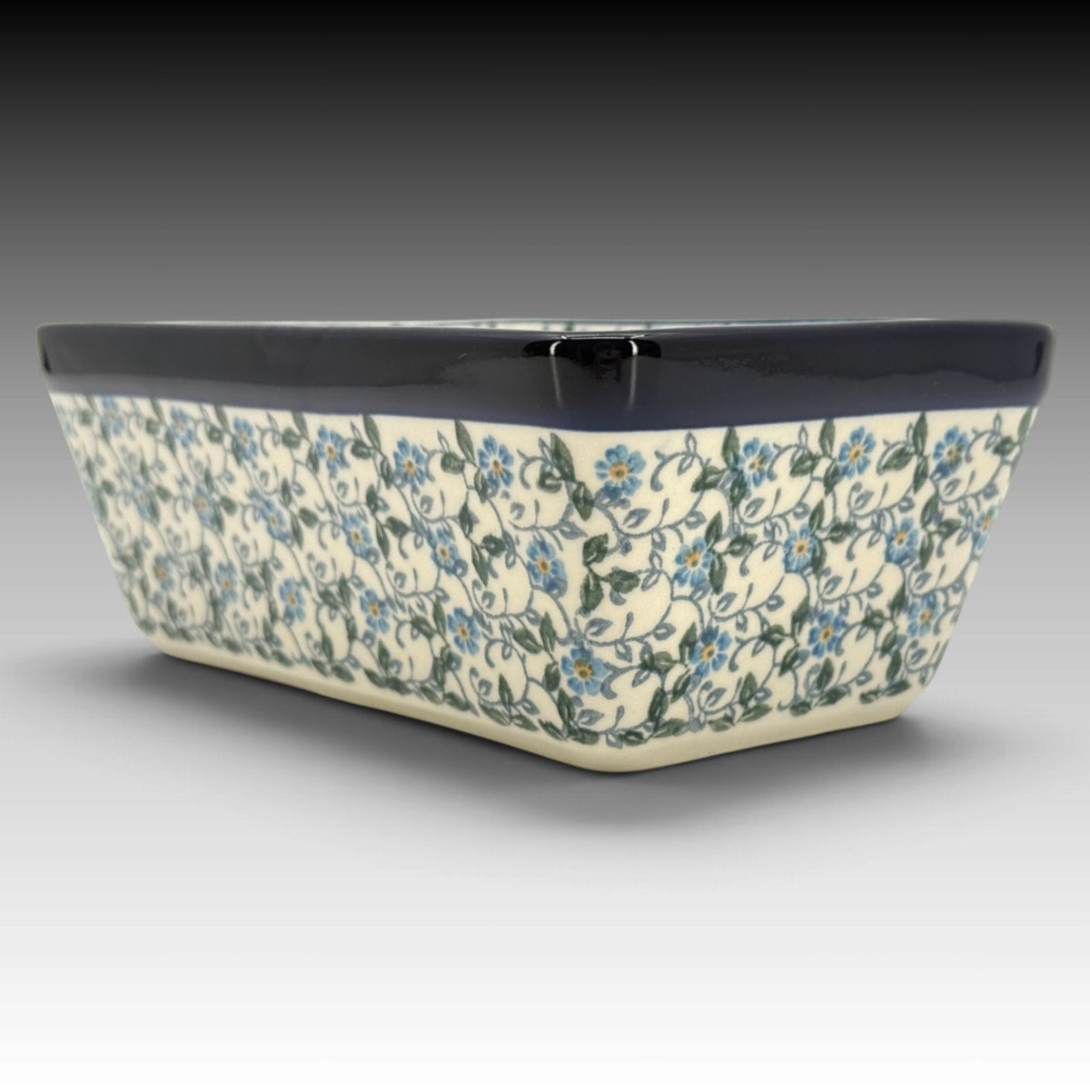 Forget Me Knots Ceramika Artystyczna loaf pan view 2