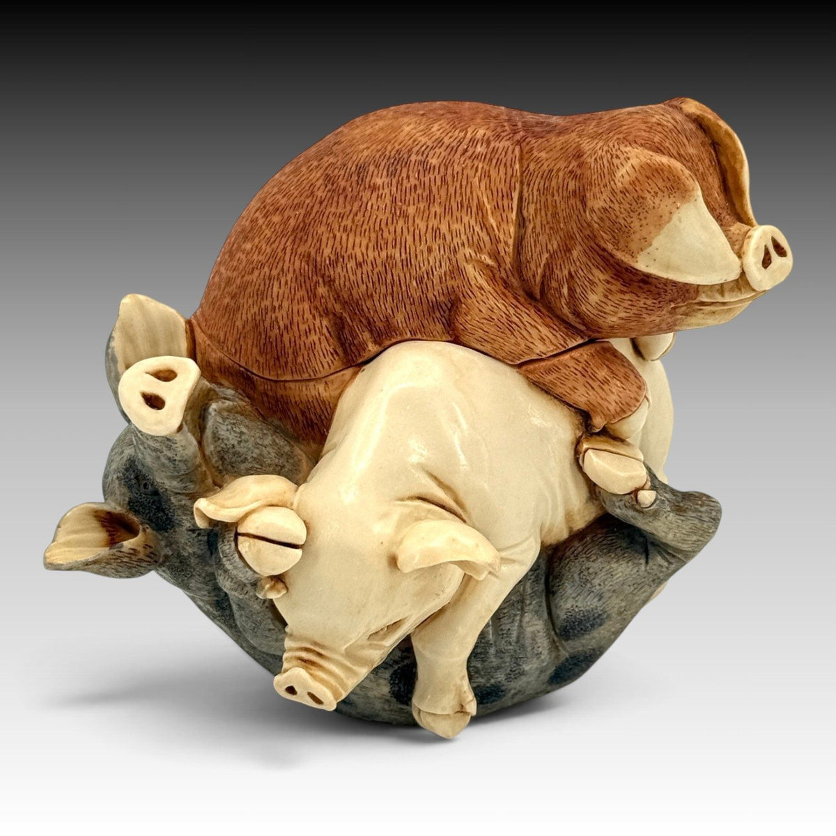 Harmony Kingdom A Love Supreme Pigs RW03PI Monique Baldwin Archive