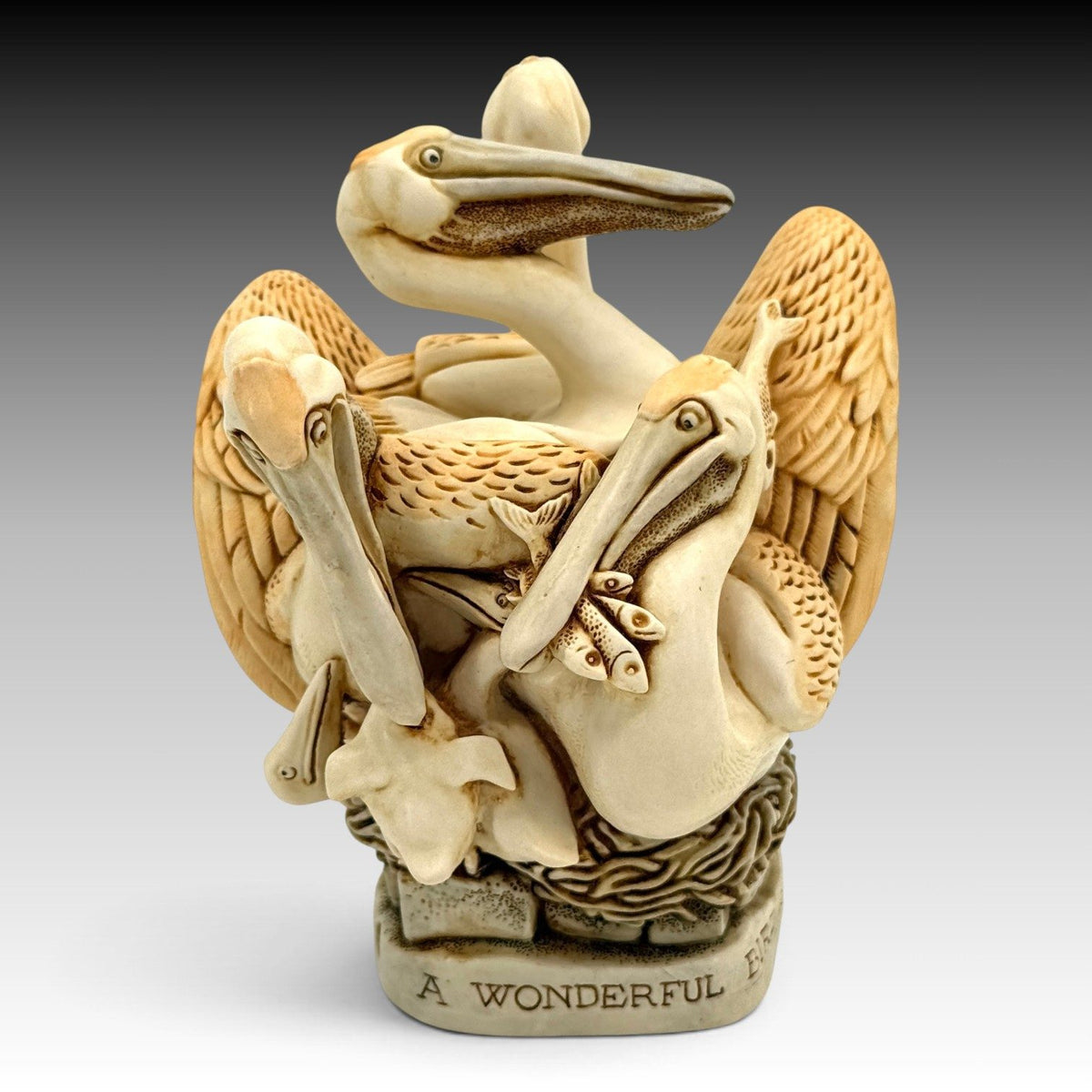 Harmony Kingdom Pell Mell 4 Pelicans & Their Young RW99PE Archive