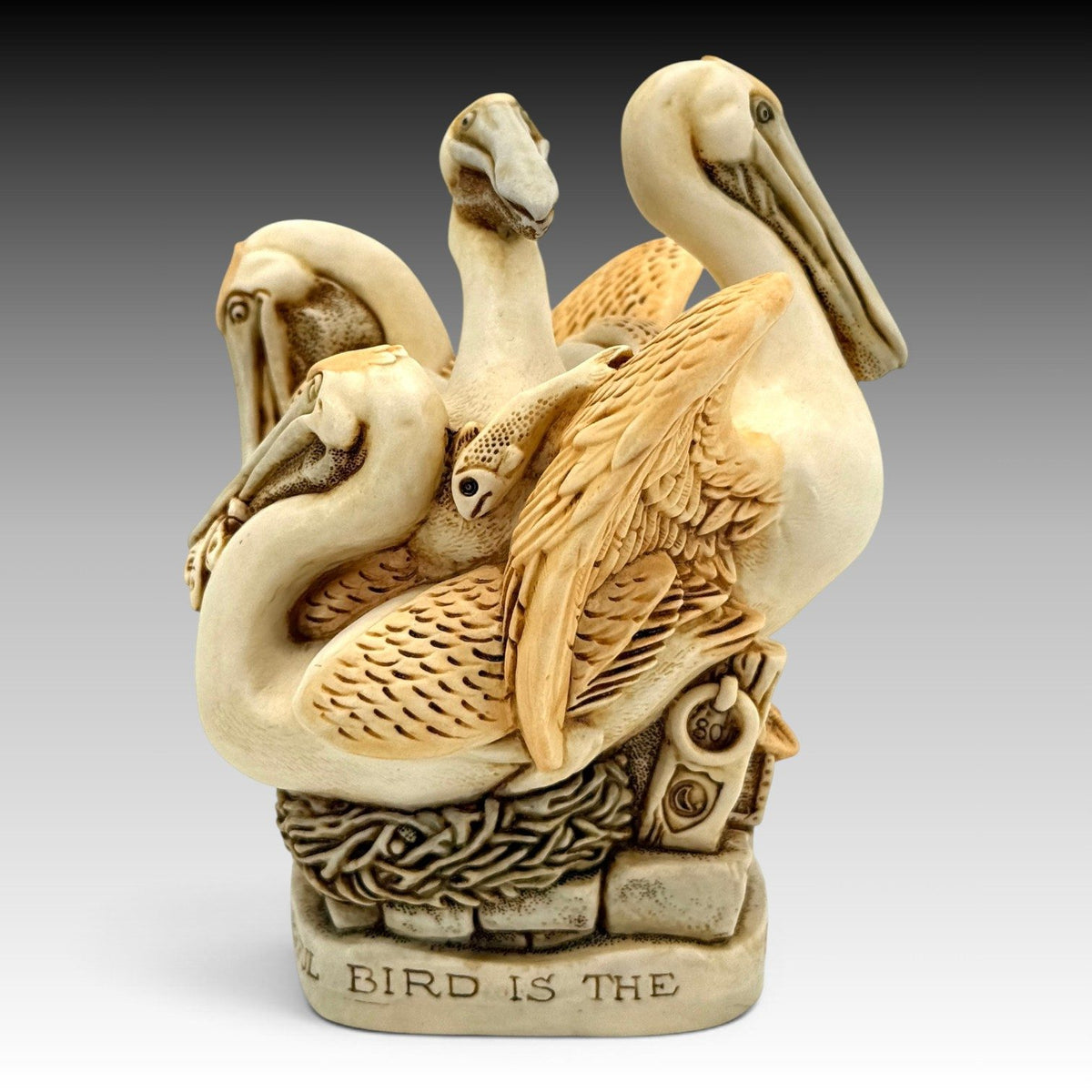 Harmony Kingdom Pell Mell 4 Pelicans & Their Young RW99PE Archive