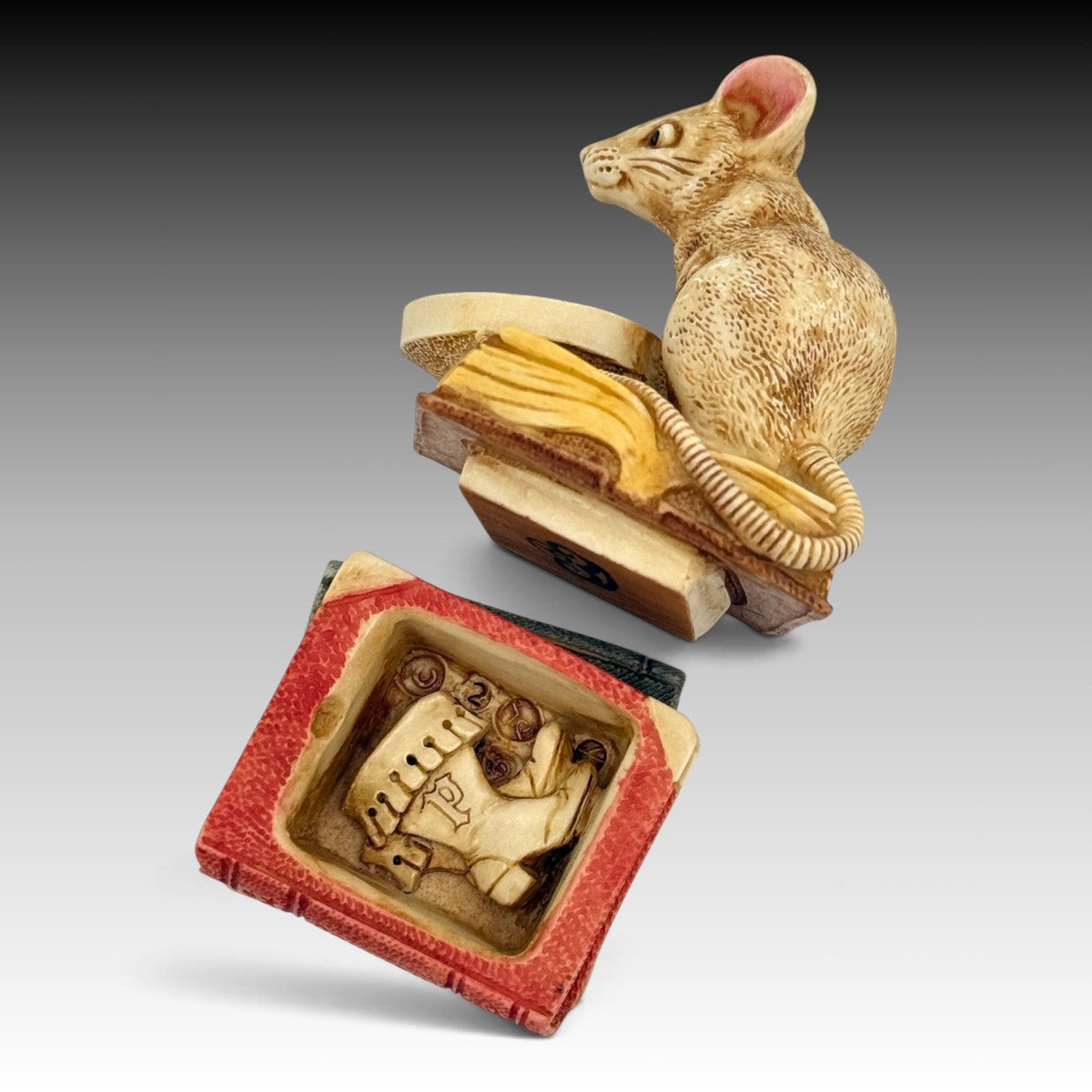 Harmony Kingdom Balzac TJDLMI2 Literary Mouse Archive Box Figurine