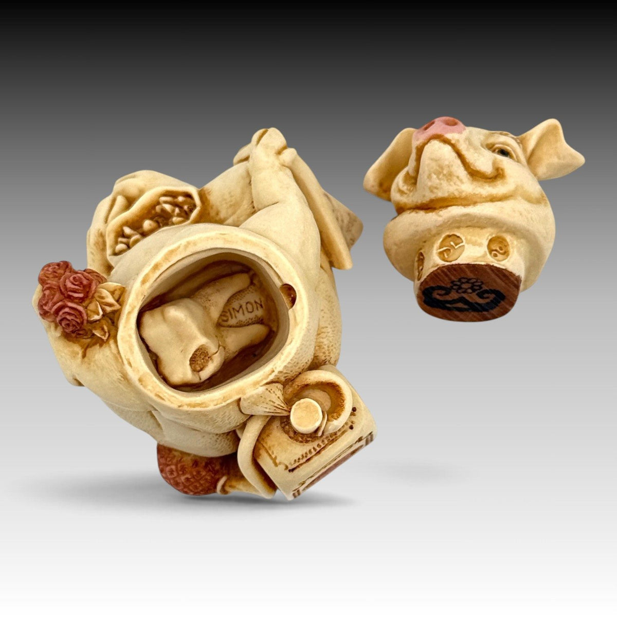 Harmony Kingdom Fragonard TJDLPI David Lawrence Pig Archive