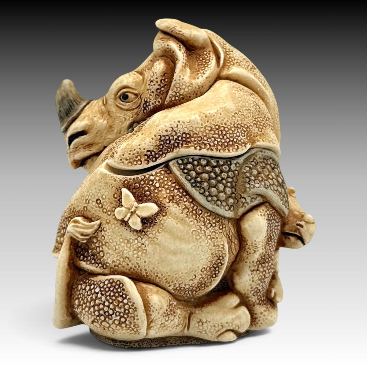 Harmony Kingdom Hot & Heavy  Rhinoceros TJDLRH David Lawrence Archive