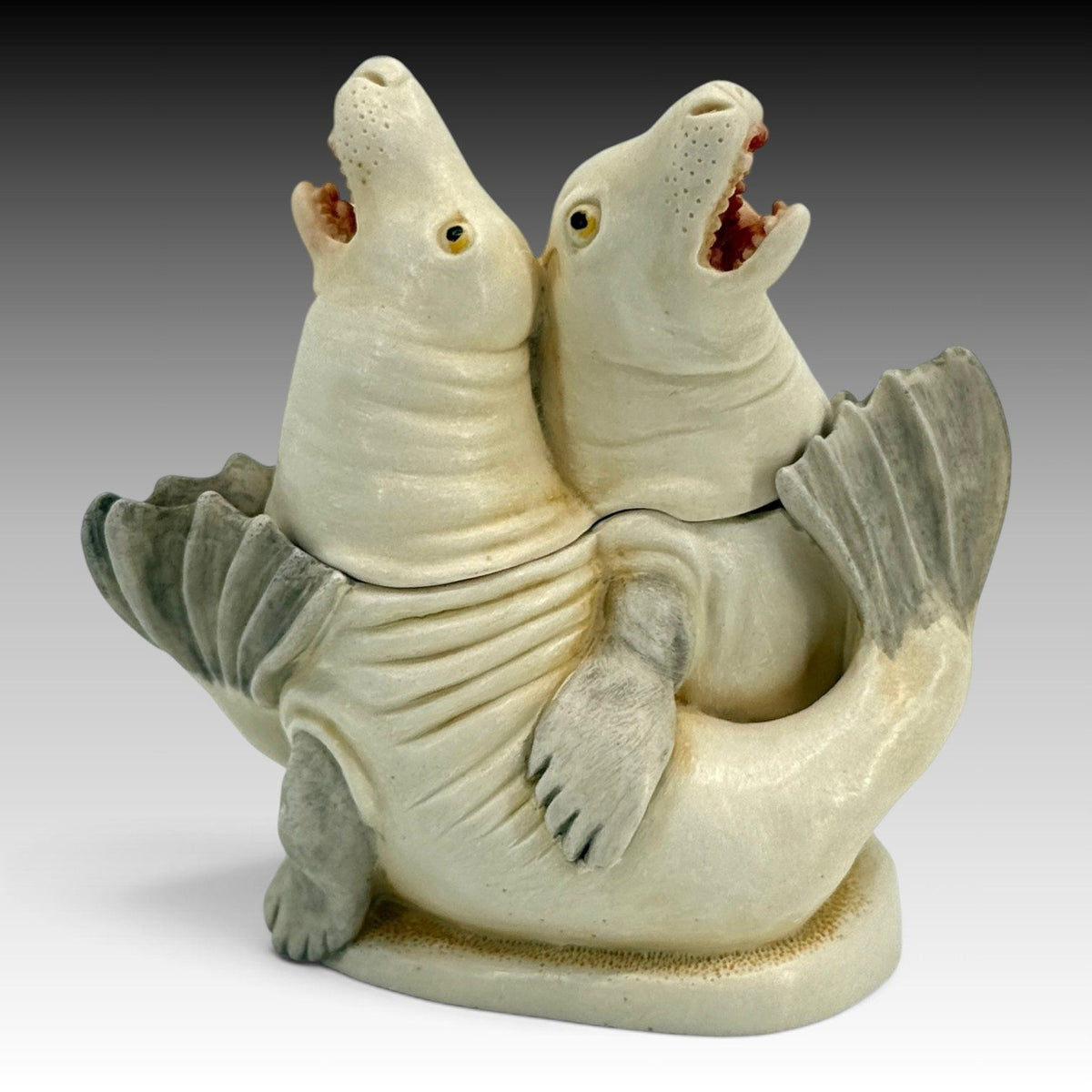 Harmony Kingdom Aria Amorosa TJES Seals Box Figurine Retired 1998