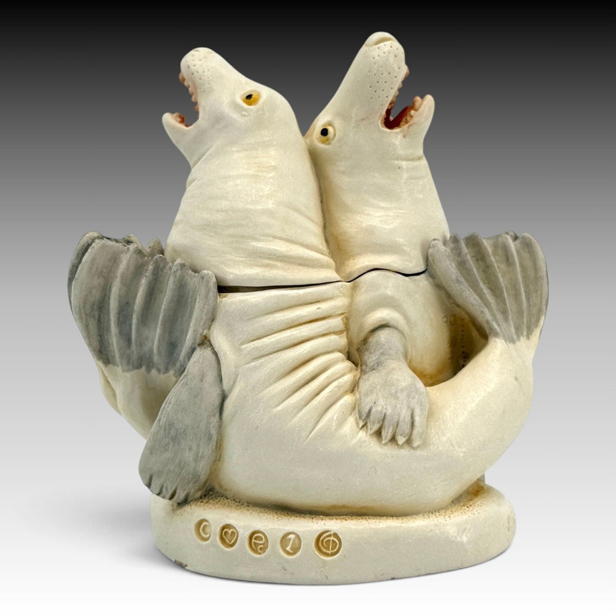 Harmony Kingdom Aria Amorosa TJES Seals Box Figurine Retired 1998