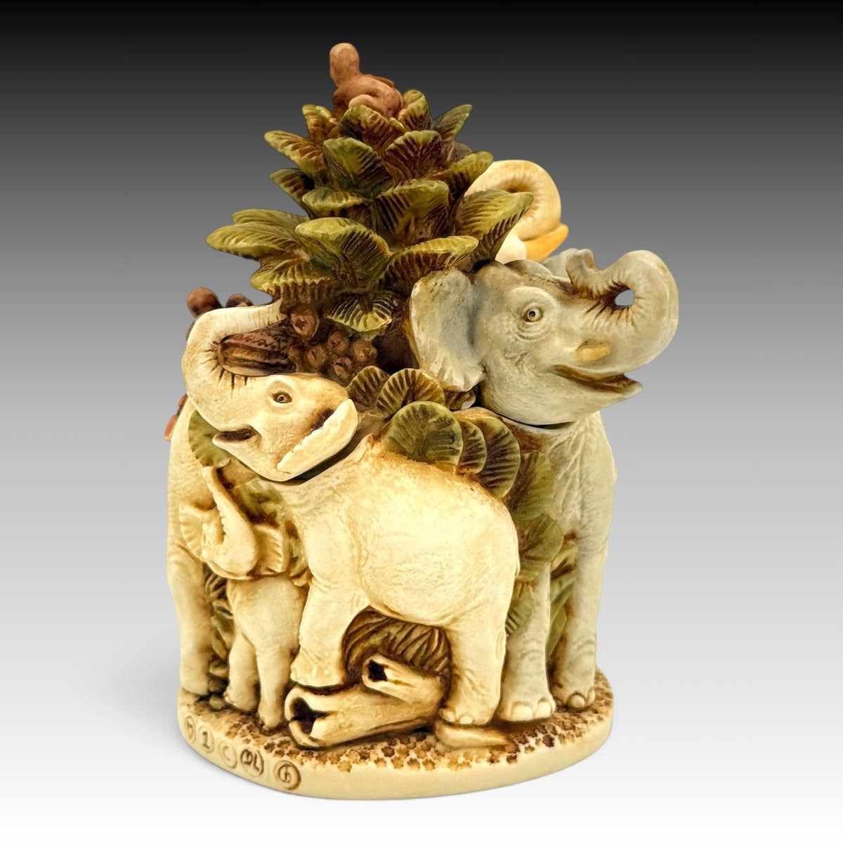 Harmony Kingdom Ganesa's Parade Elephants & Monkeys TJEVHOL03E Archive