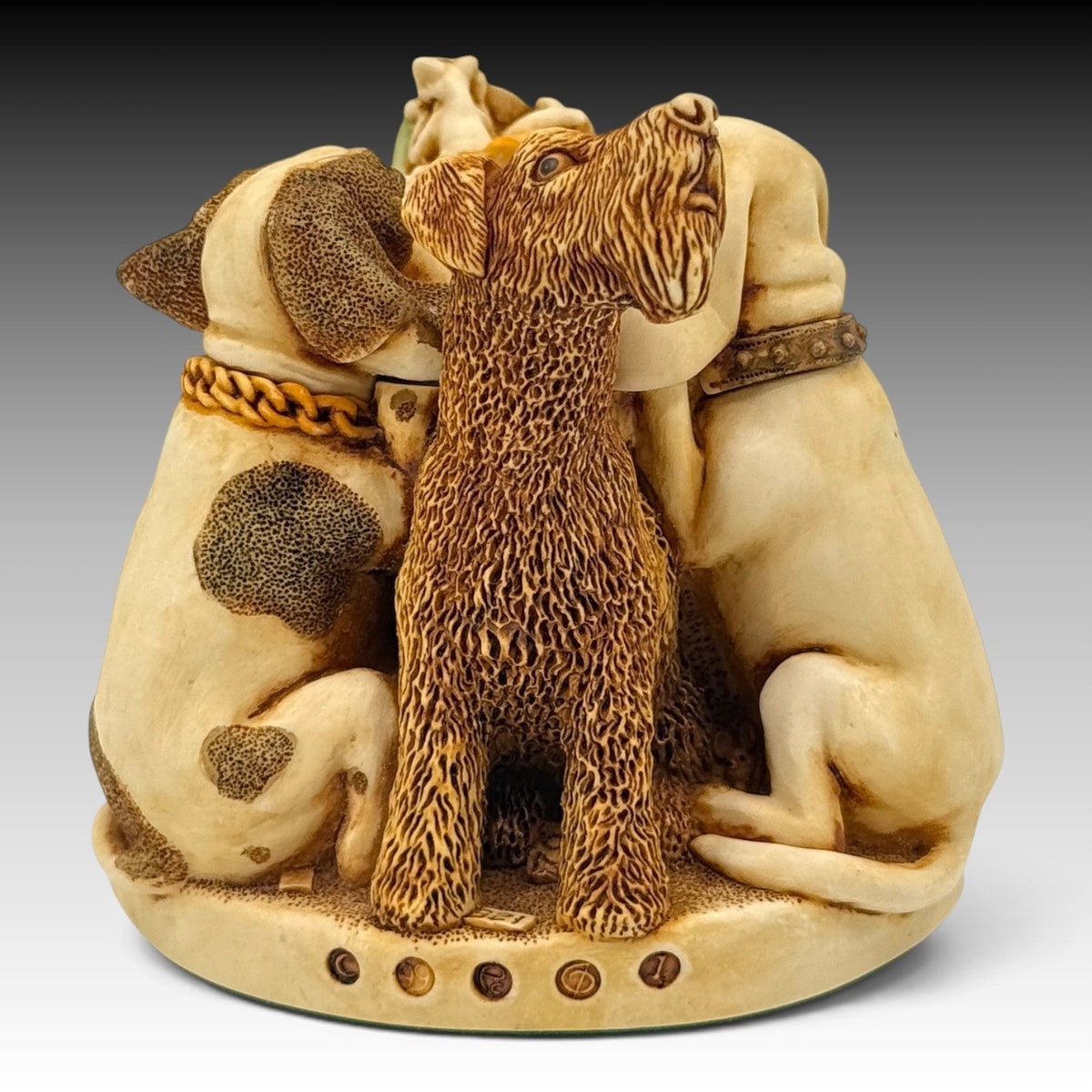 Harmony Kingdom Swap 'n Sell Dog Trio Traders TJICE99 Archive