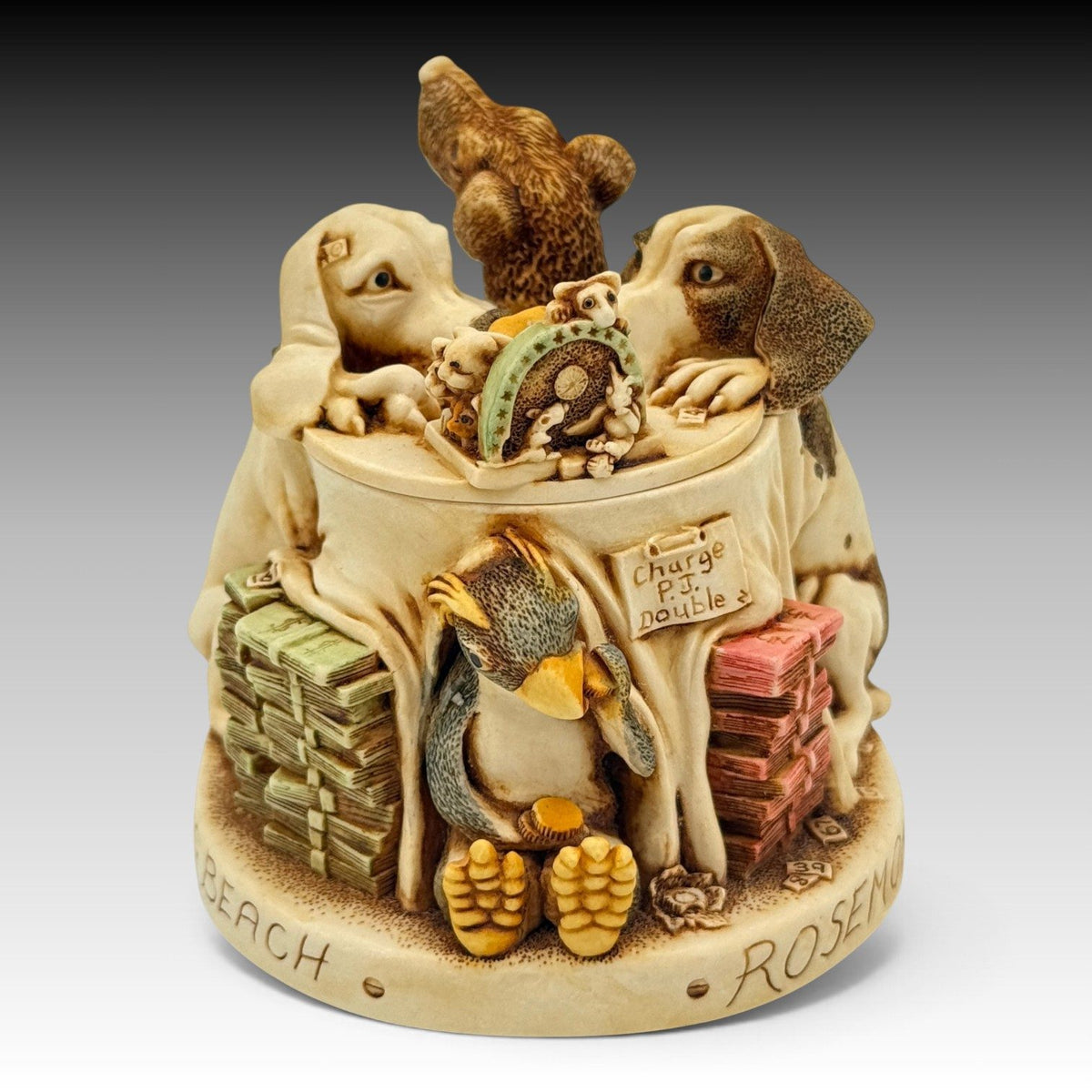 Harmony Kingdom Swap 'n Sell Dog Trio Traders TJICE99 Archive