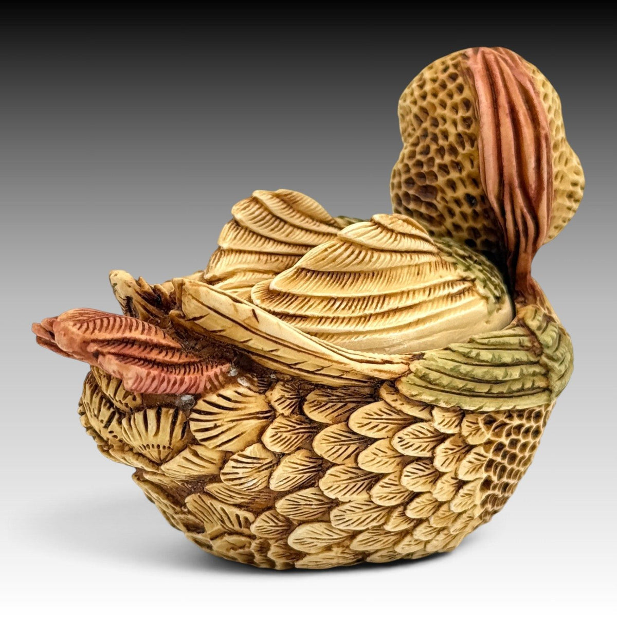 Harmony Kingdom Quiet Waters TJLDU2 Tufted Duck Box Figurine Retired
