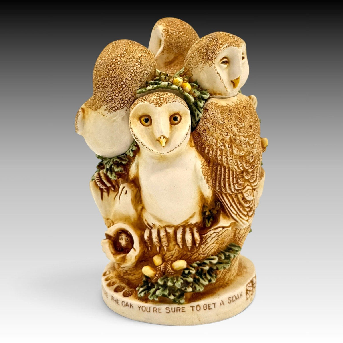 Harmony Kingdom Ivory Tower Owls Mistletoe TJLEOW Archive