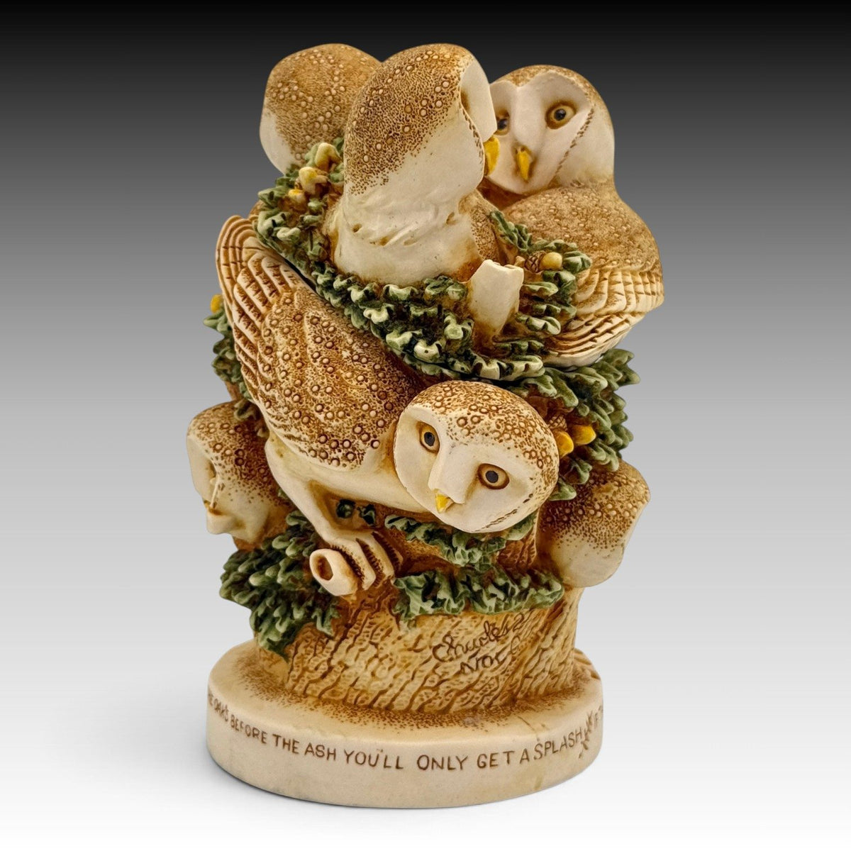 Harmony Kingdom Ivory Tower Owls Mistletoe TJLEOW Archive