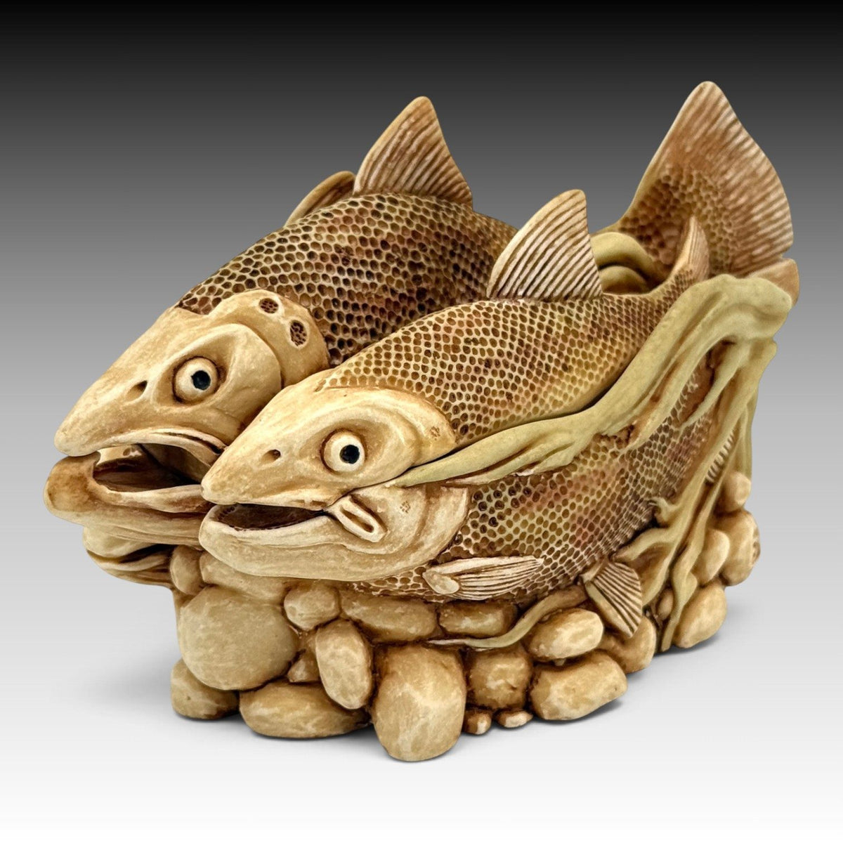 Harmony Kingdom Journey Home TJLFI Large Treasure Jest Fish Archive 1991
