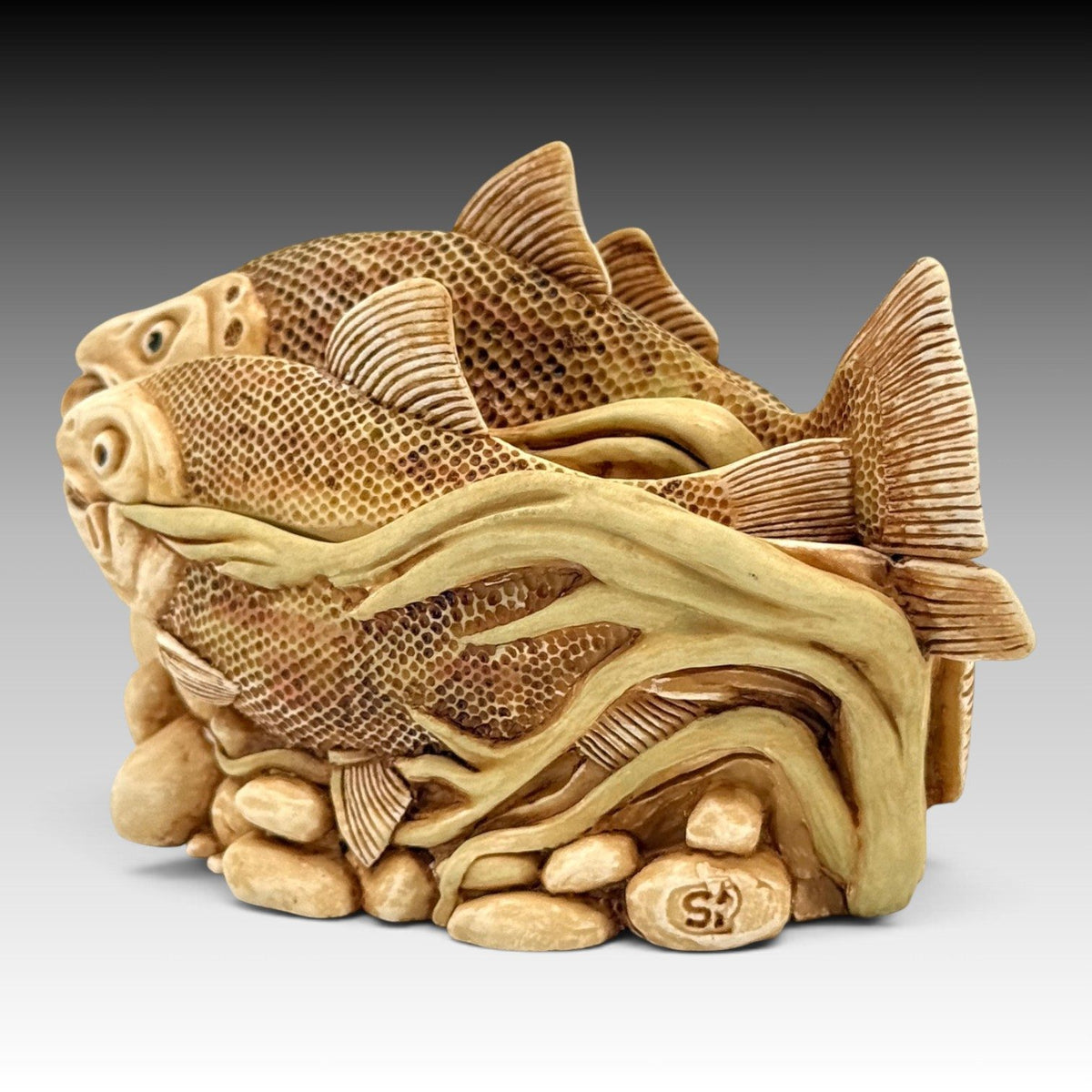 Harmony Kingdom Journey Home TJLFI Large Treasure Jest Fish Archive 1991