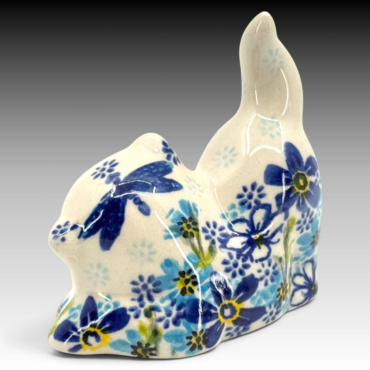 Vena Polish Pottery Kitten Cat Figurine VU527 Hand Painted Boleslawiec Poland view 3
