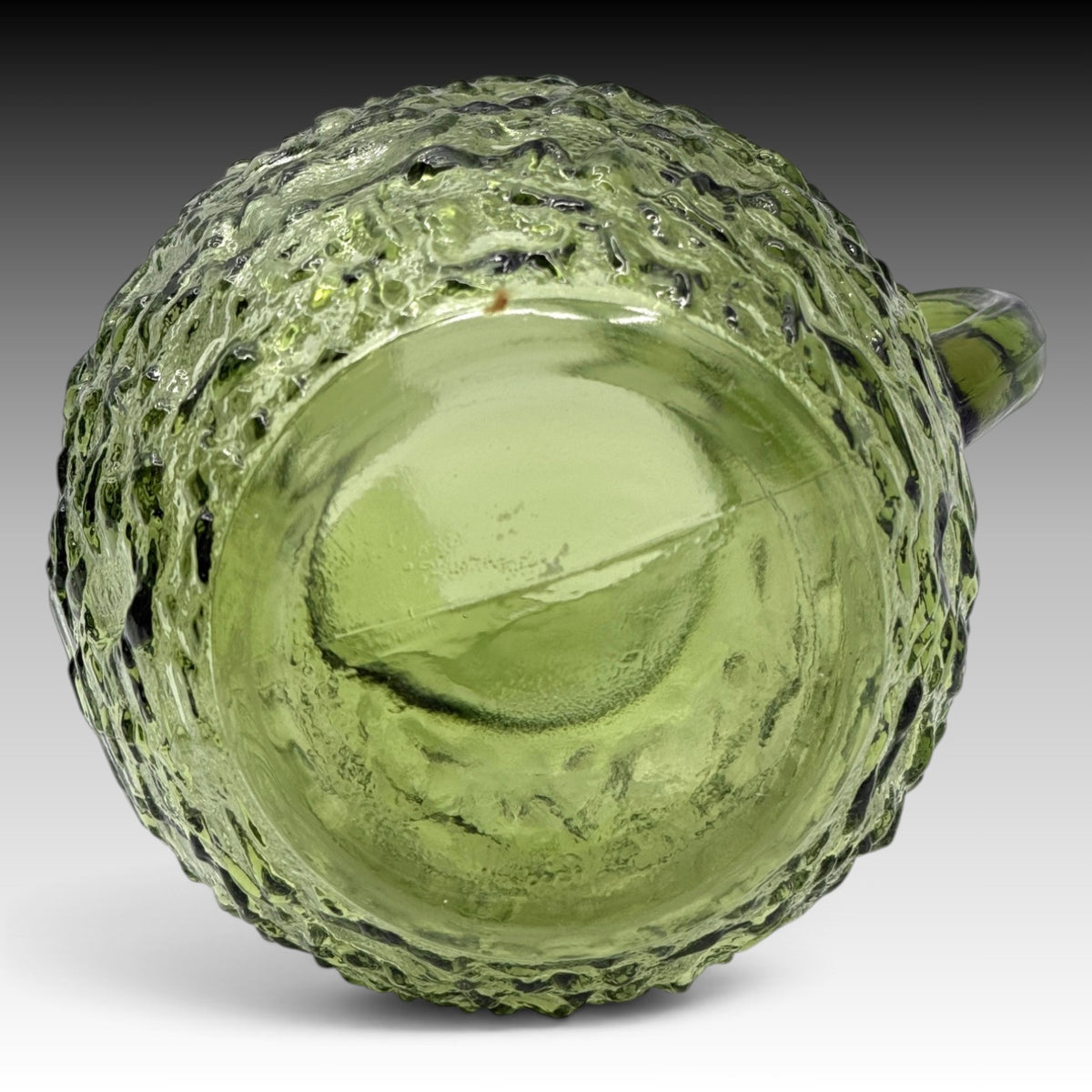 Anchor Hocking Milano green glass pitcher base