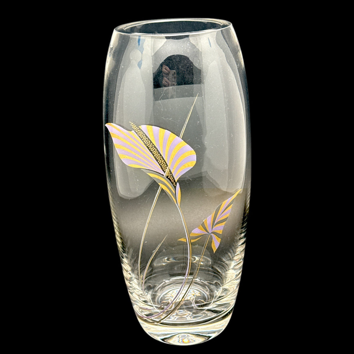 Rosenthal CRYSTAL Studio-line VASE ANTHURIUM Designed by YANG Germany 9.0" Tall